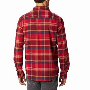 Columbia Cornell Woods™ Flannel Långärmad Tröja Herr Röda (ISBXO6572)